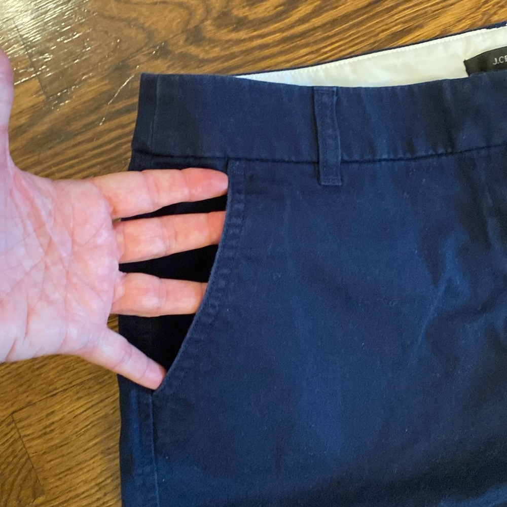 J CREW WOMENS Navy SHORTS SIZE 12 - Picture 7 of 11